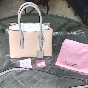 Kate Spade Margaux Medium Satchel in Blush, EUC.